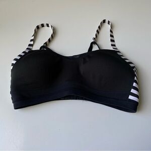 Brooks Fine Form Moving Comfort Medium Black white Sports Bra